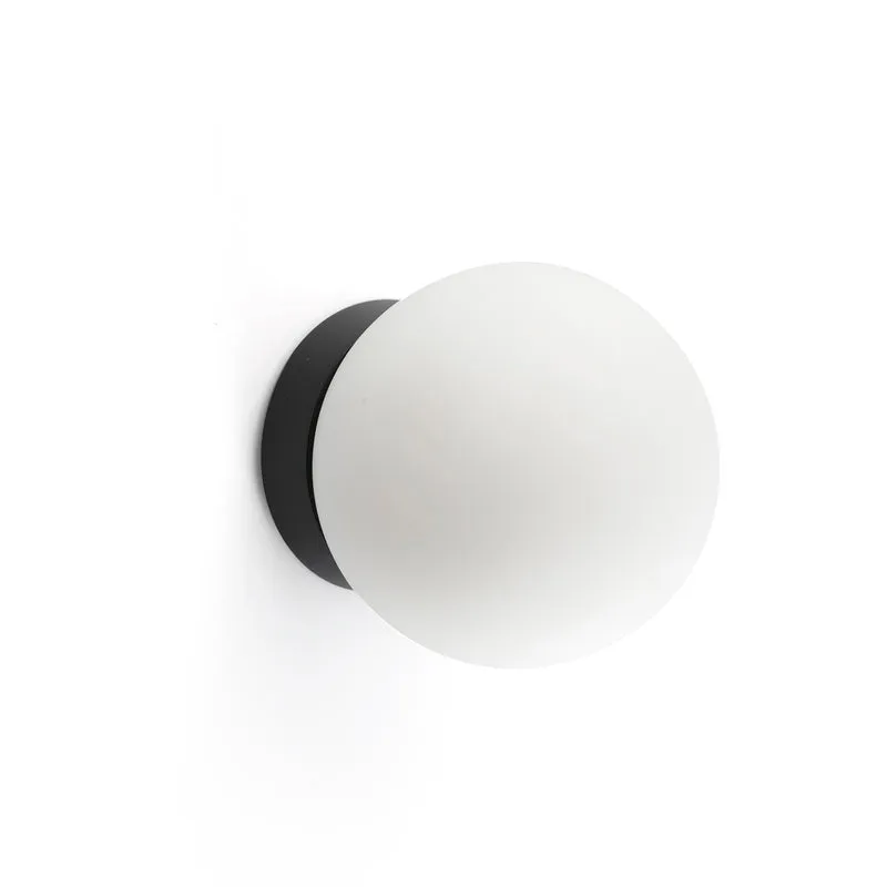 Lámpara de pared aplique Faro Ping LED negro mate 3000K IP44 60011