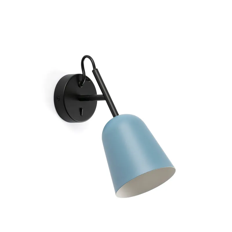 Lámpara de pared aplique Faro Studio E14 LED azul mate 28274