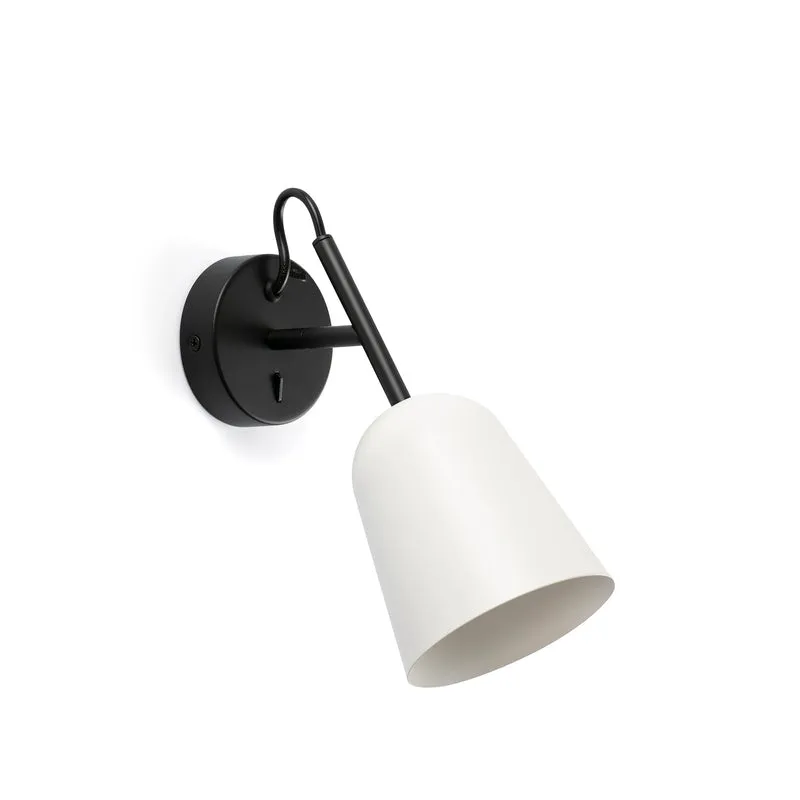 Lámpara de pared aplique Faro Studio E14 LED blanco mate 28258
