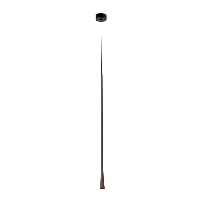 Lámpara de techo colgante Faro Diana LED marrón oscuro 2700K 22018