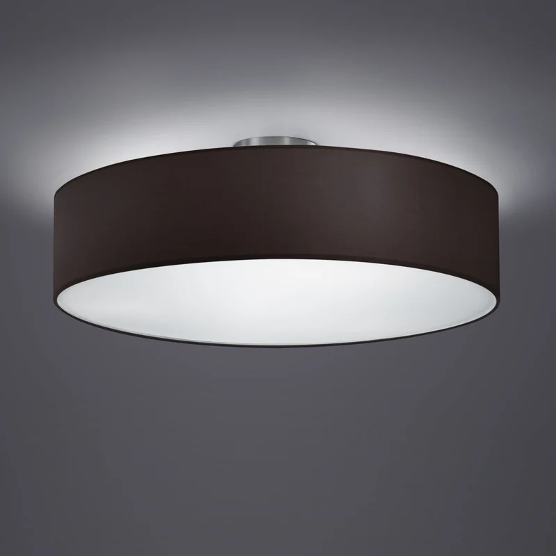 Plafón de techo Trio Hotel 3 luces negro Ø50cm 6
