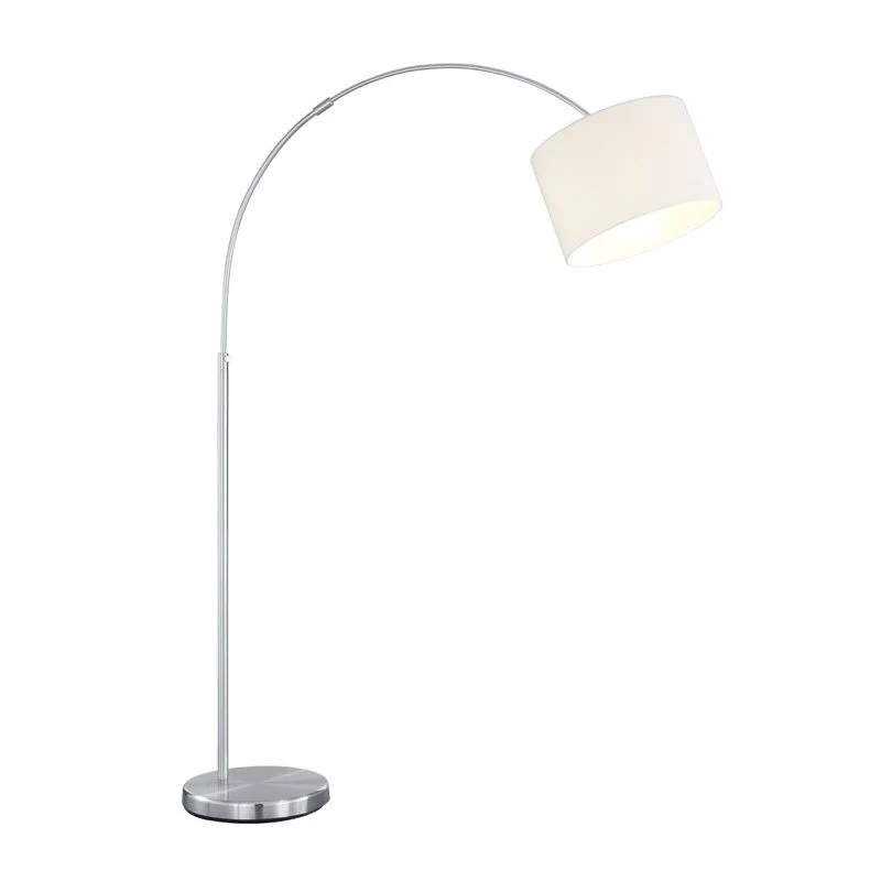Lámpara de pie Trio Hotel níquel mate 215cm 4