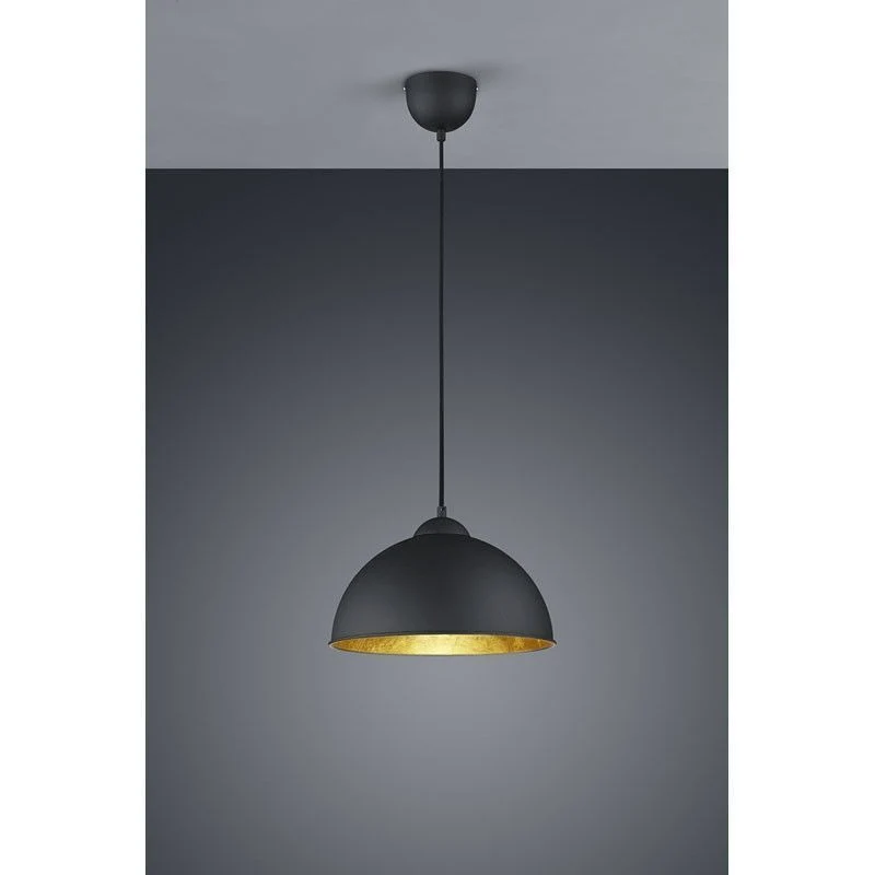 Lámpara de techo colgante Trio Jimmy negro 127cm R30121002