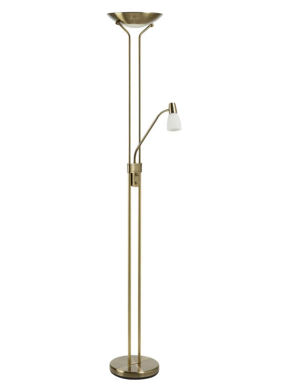 Lámpara de pie de salón MDC Doris LED dorado 26W 567724426