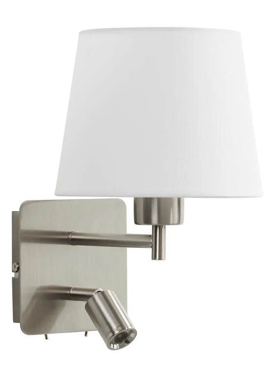 Aplique de pared MDC Mailand LED cromo blanco orientable 3000K IP20 20W 575573525