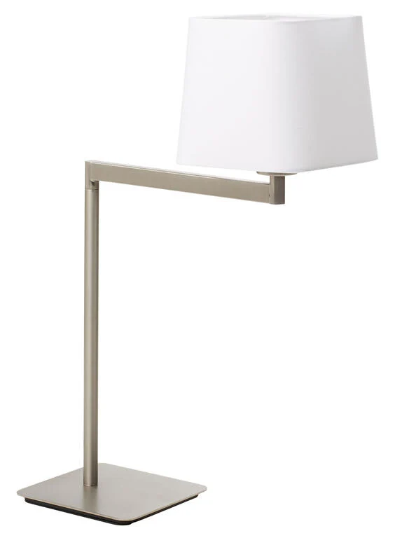 Lámpara de sobremesa MDC Finess níquel 20W 575819760