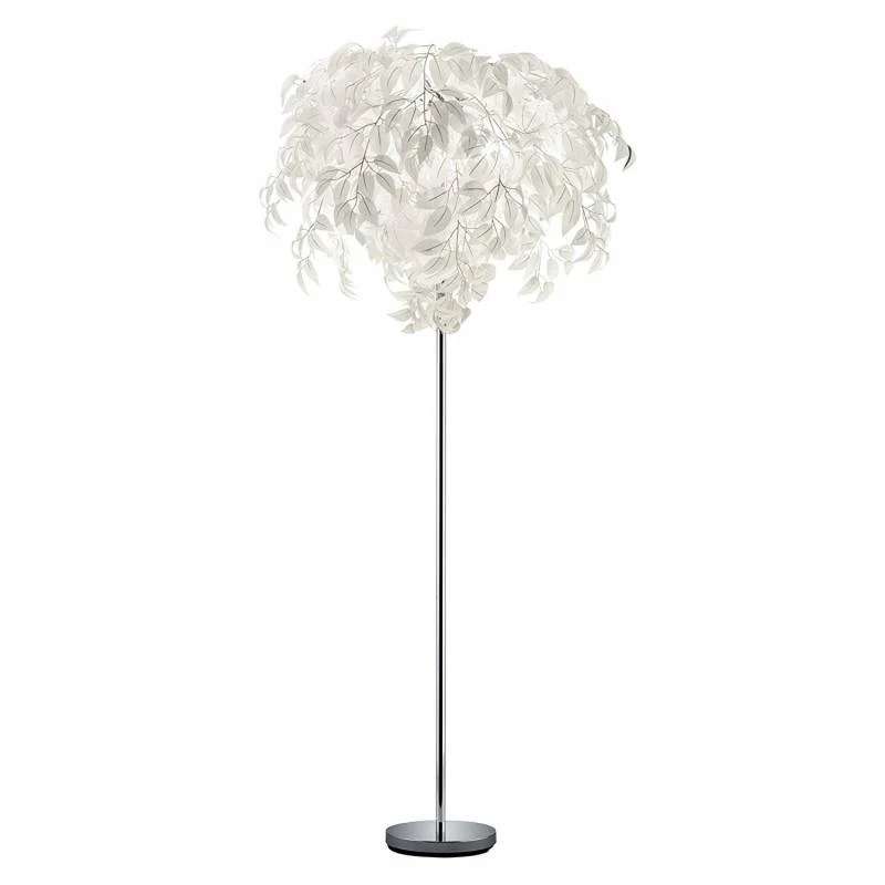 Lámpara de pie Trio Leavy 3 luces cromo 180cm R40463001