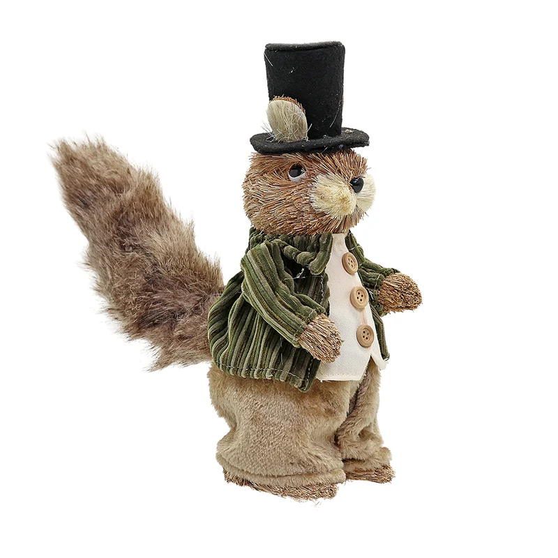 Ardilla Decorativa Mr. Forest 13cm de largo, 19cm ancho y 31cm de alto