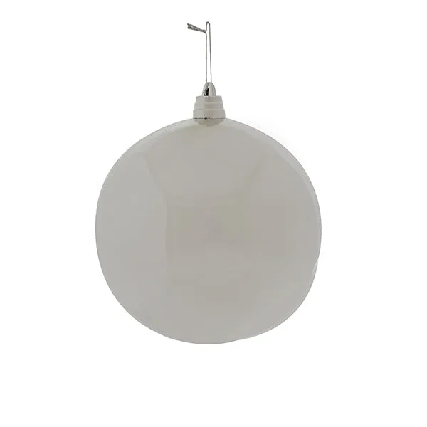 Esfera Plata Brillante 20 cm