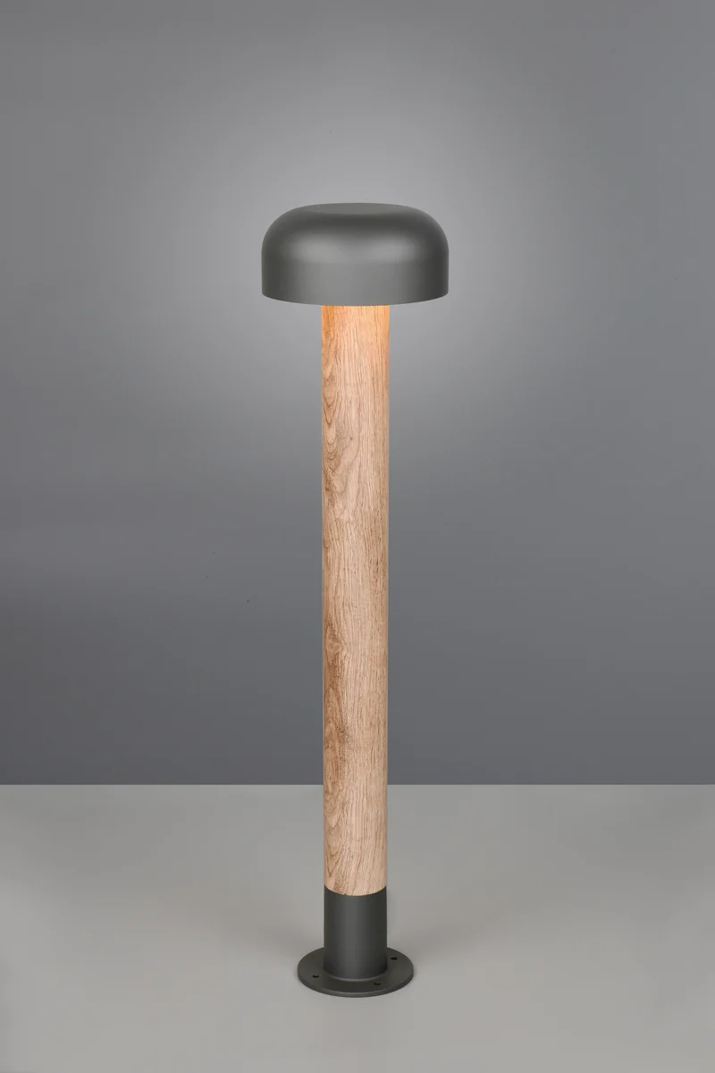 Baliza de exterior Trio Fraser imitación madera IP54 84,5cm 462560135