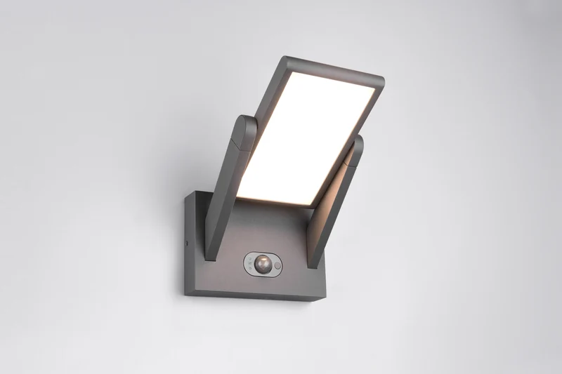 Aplique de exterior Trio Malawi LED antracita solar CCT regulable IP65 2