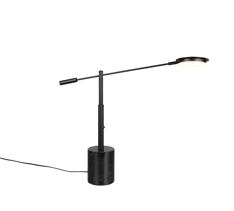 Lámpara de sobremesa Trio Fiore LED negro mate 65cm 5