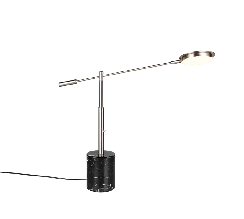 Lámpara de sobremesa Trio Fiore LED níquel mate 65cm 5