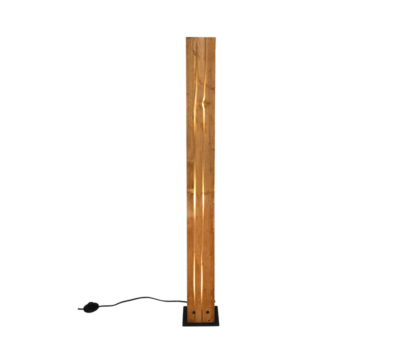 Lámpara de pie Trio Karuni 3 luces natural 121cm 463300330