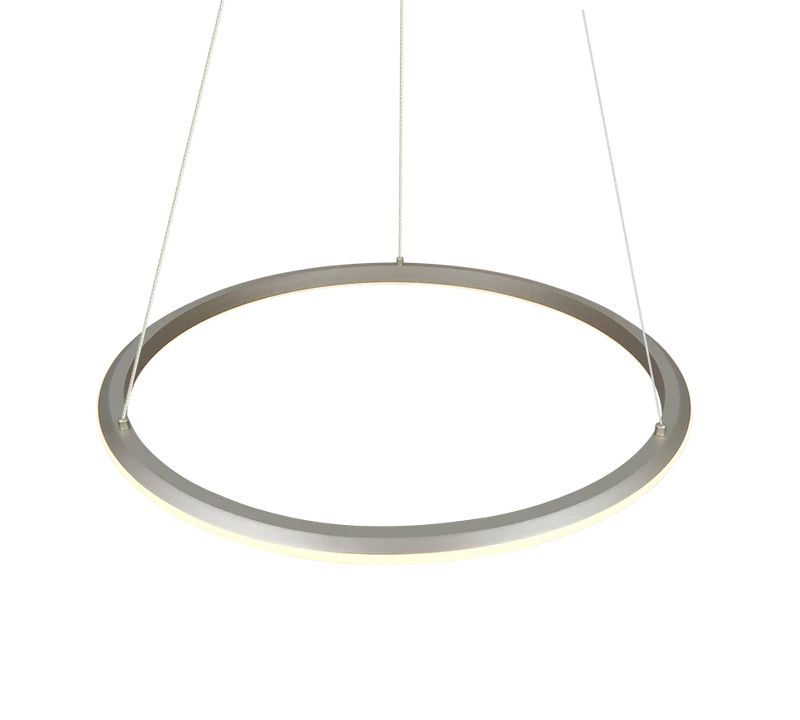 Lámpara de techo colgante Trio Amador LED níquel mate 150cm 3