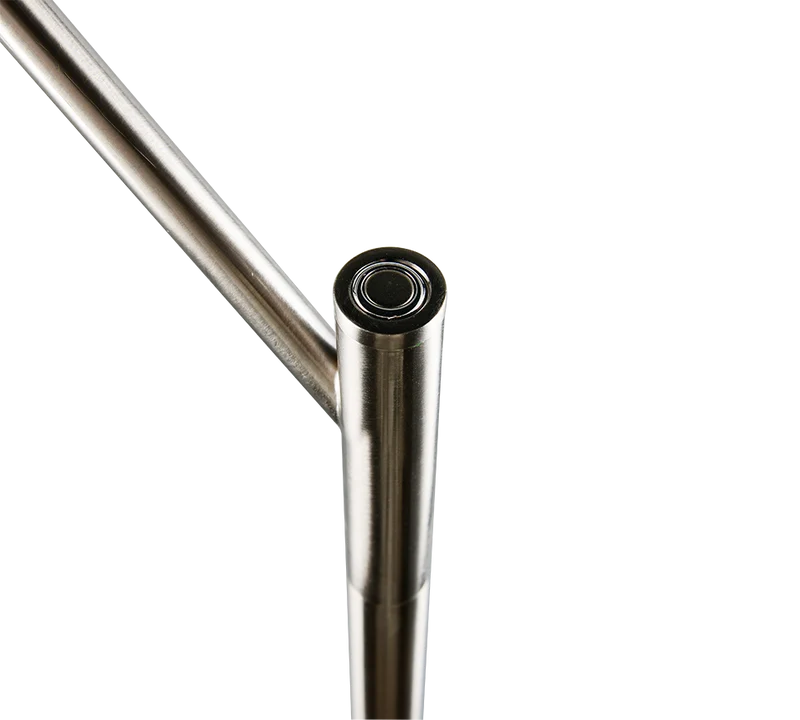 Lámpara de pie Trio Dios LED níquel mate 180cm 4