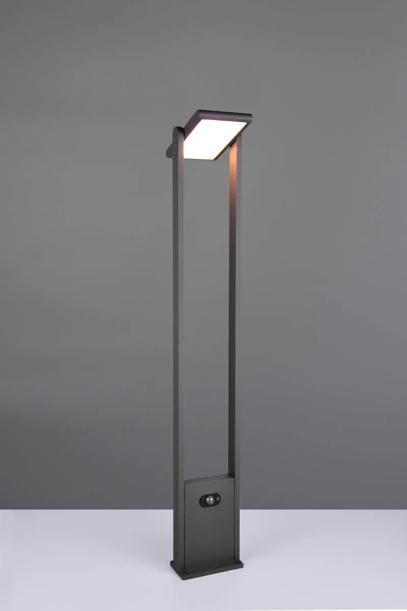 Baliza de exterior Trio Malawi LED antracita solar CCT regulable IP65 101cm 4