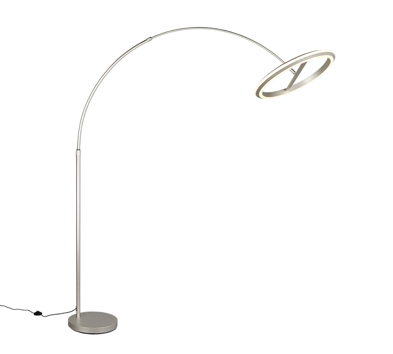 Lámpara de pie Trio Amador LED níquel mate 205cm 4