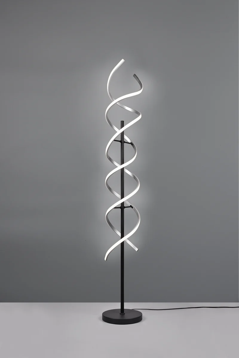 Lámpara de pie Trio Sequence LED brushed aluminium 150cm 4