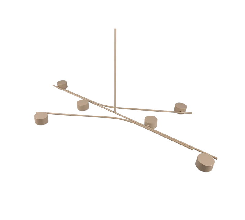 Lámpara de techo colgante Trio Coda LED warm beige 2700K 180cm 3