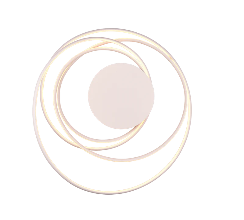 Plafón de techo Trio Nala LED blanco mate Ø72cm 6