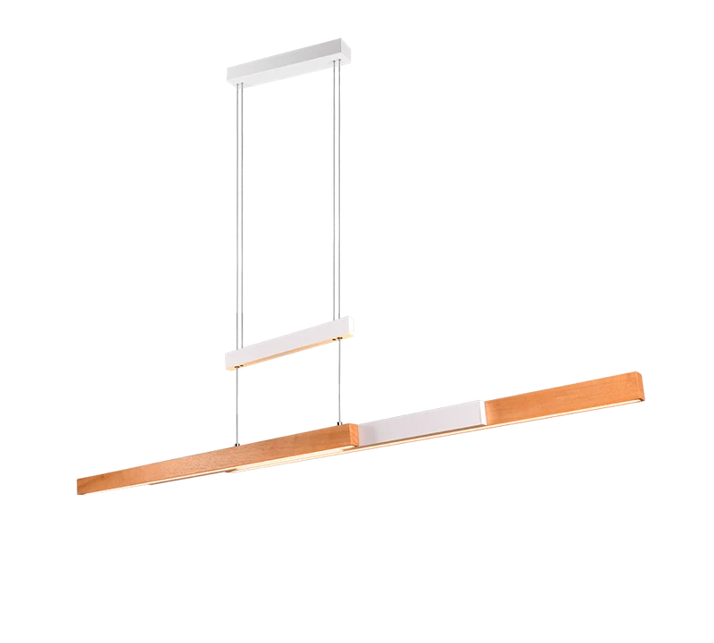 Lámpara de techo colgante Trio Trajan LED blanco mate táctil CCT 150cm 3