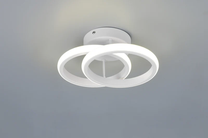 Plafón de techo Trio Kasia LED blanco mate 4000K 26,5cm R