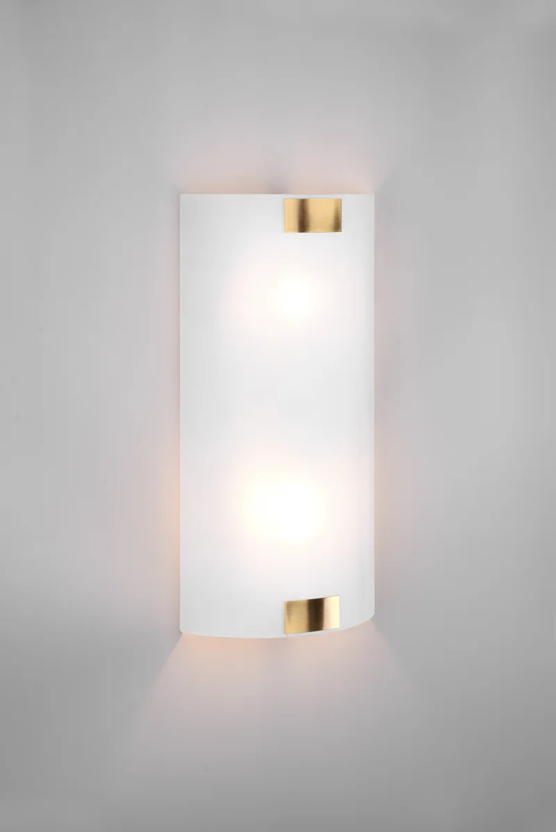 Aplique de pared Trio Pura 2 luces bronce viejo 40cm 212700204