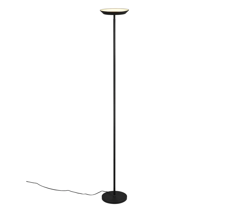 Lámpara de pie Trio Specter LED negro mate 178cm R