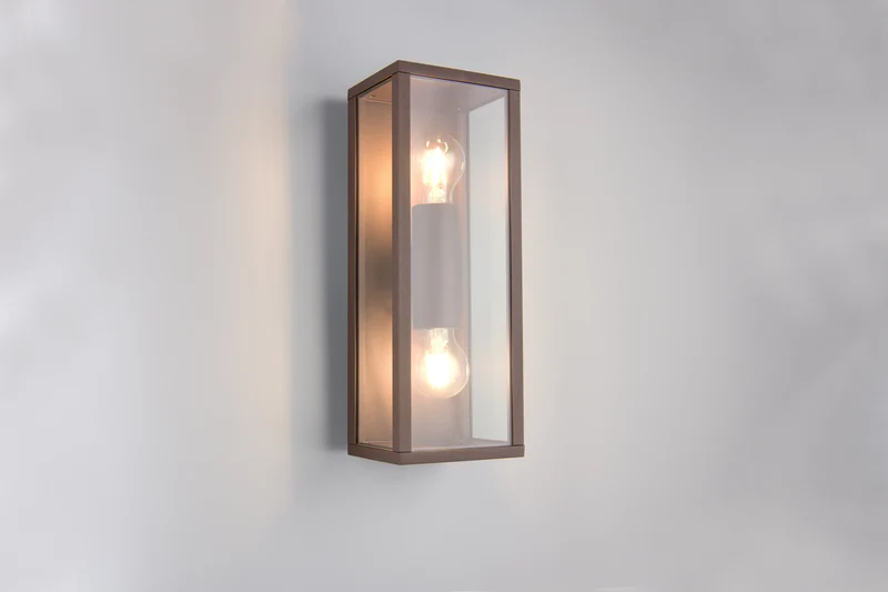 Aplique de exterior Trio Garonne LED rusty 2700K IP44 38cm 2