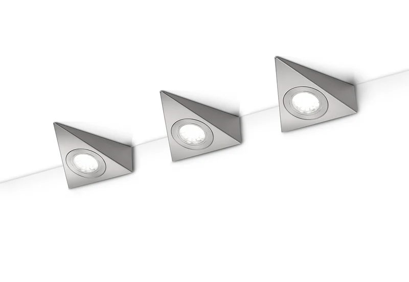 Aplique de pared Trio Ecco LED níquel mate 3000K regulable 2