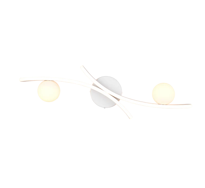 Plafón de techo Trio Napoli LED blanco mate 70cm 6