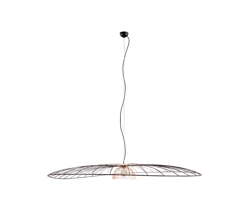 Lámpara de techo colgante Trio Lauris grande LED negro mate 2700K 3,2m R