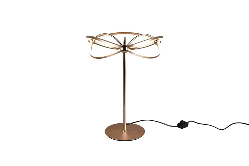 Lámpara de sobremesa grande Trio Charivari LED bronce mate 3000K regulable 50cm 5