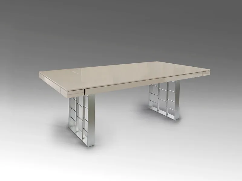 Mesa de comedor Schuller Vita gris y plata 240x77cm