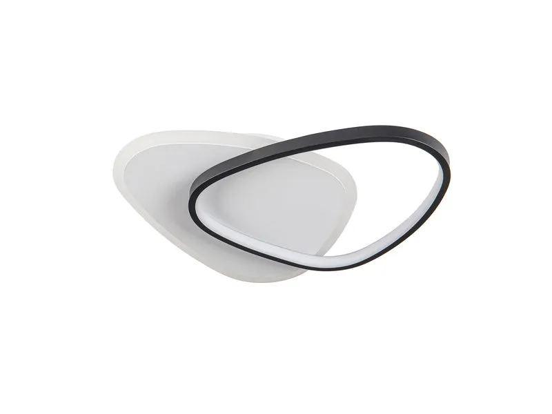 Plafón/Aplique de pared Schuller Romo LED blanco y negro 3000K