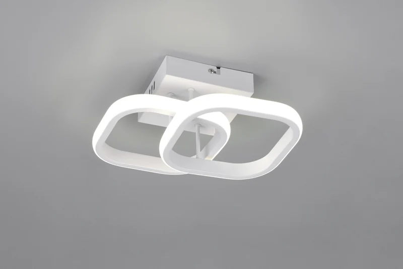 Plafón de techo Trio Kasia LED blanco mate 4000K 24cm R63531931