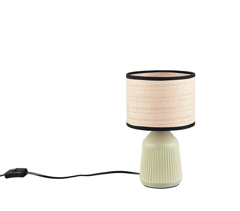 Lámpara de sobremesa Trio Formentera LED green 2700K R56801915 para recibidor