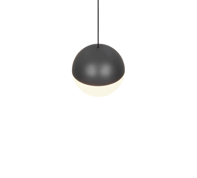 Lámpara de techo colgante Trio Senta LED antracita 3000K 150cm R33551142