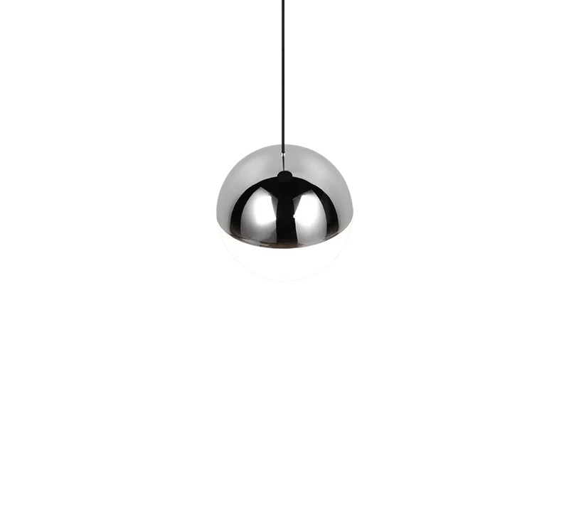 Lámpara de techo colgante Trio Senta LED cromo 4000K 150cm R33551106