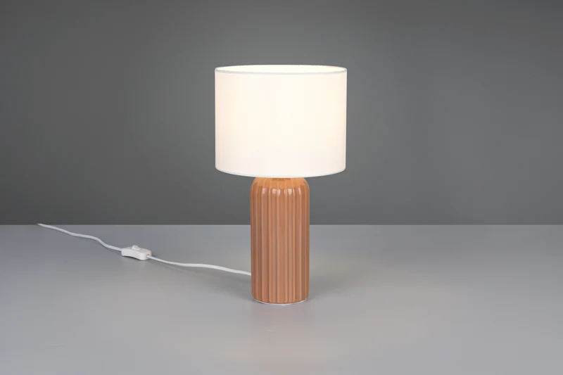 Lámpara de sobremesa Trio Blair LED mokka 2700K 36cm R51811972