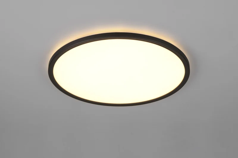 Plafón de techo Trio Joko LED negro CCT Ø42cm R63011902