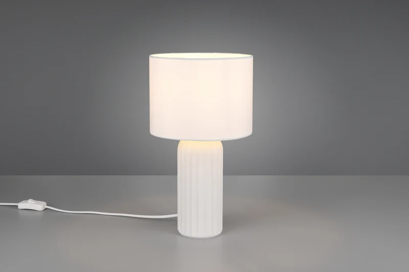 Lámpara de sobremesa Trio Blair LED blanco mate 2700K 36cm R51811931