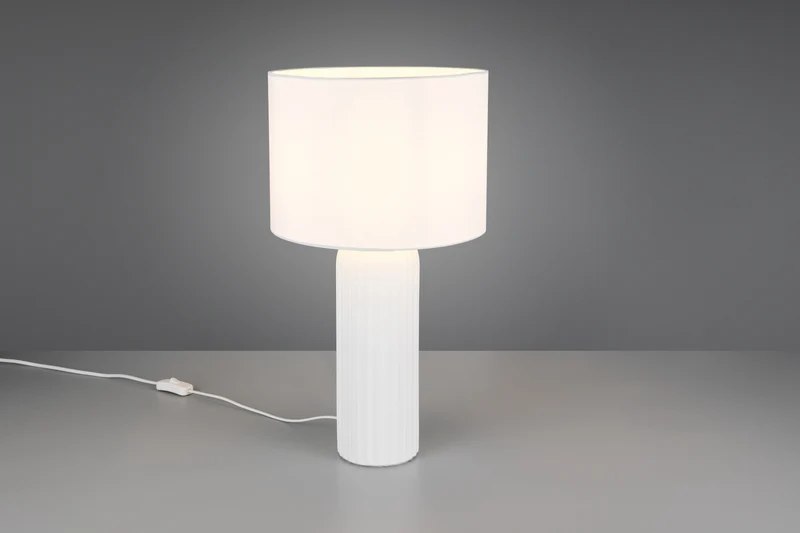 Lámpara de sobremesa Trio Blair LED blanco mate 2700K 51cm R51811031