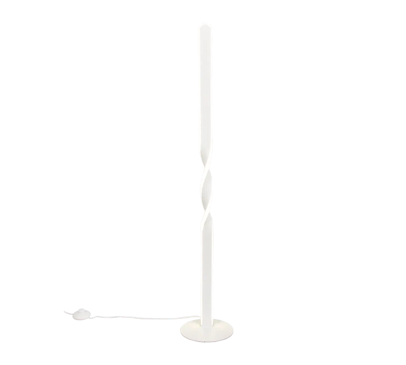 Lámpara de pie Trio Ginko LED blanco mate 4000K 110cm R45791131