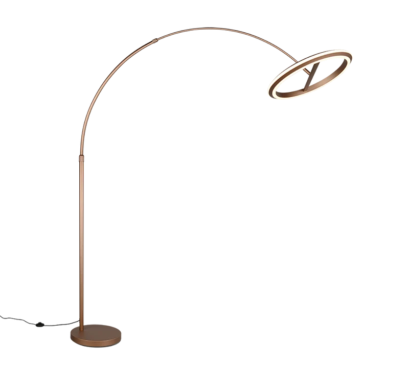 Lámpara de pie Trio Amador LED marrón café 205cm 442410165