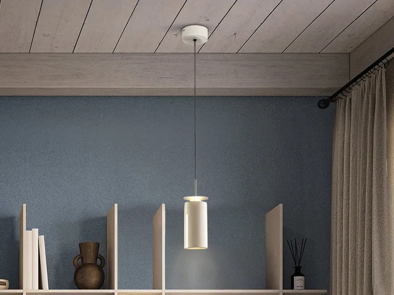 Lámpara de techo colgante Schuller Alfara 1 luz crema