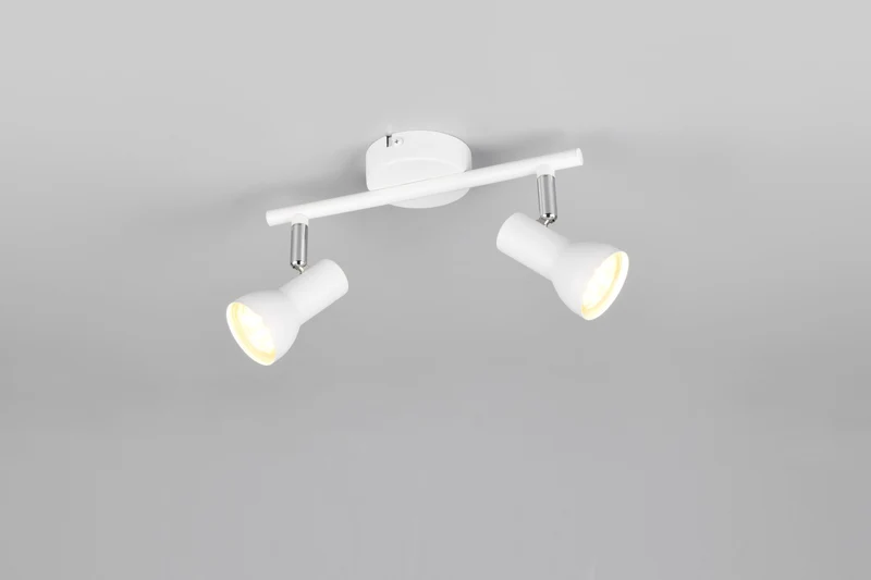 Foco Trio Cantar 2 luces blanco mate 8cm R81792031