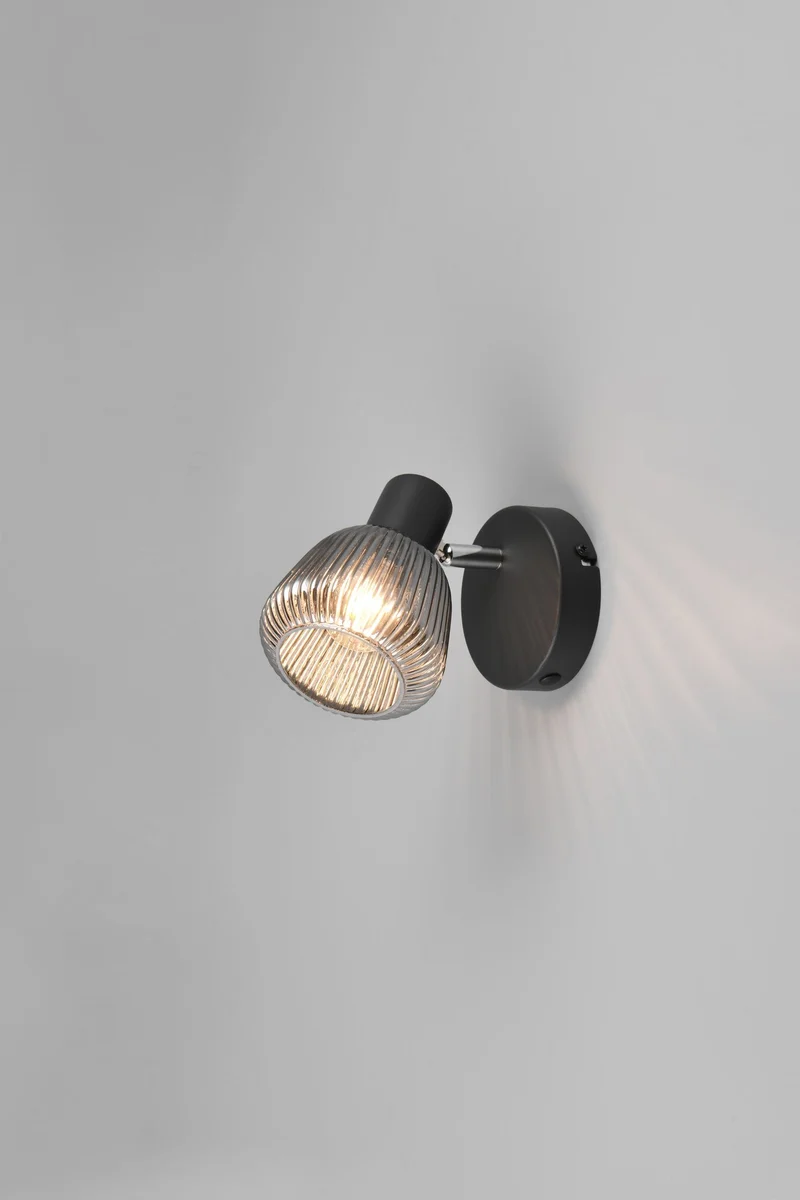 Foco Trio Tarifa negro mate 10cm 862800132
