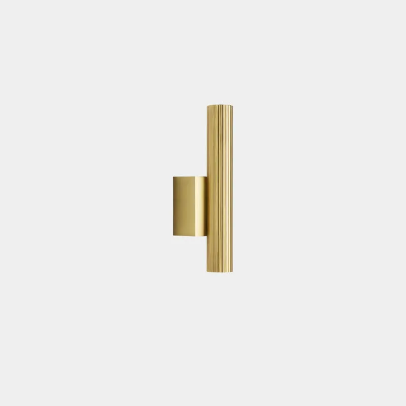 Aplique de pared LedsC4 Prolix LED oro mate 2700K regulable 05-8513-DN-DN